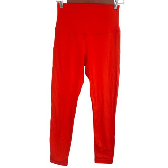 LULULEMON Align Nulu Leggings Orange Size‎ 6 LW5CTCS - Picture 1 of 6
